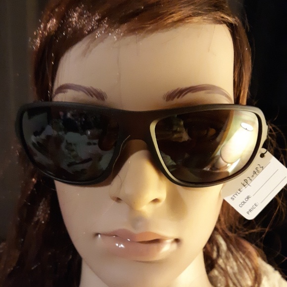 Plastic Black Matte Finished Reflective Sunglasses - Picture 2 of 4